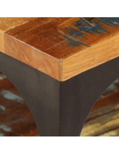 Tavolino da Caffè con Mensola 100x60x35 cm Massello di Recupero