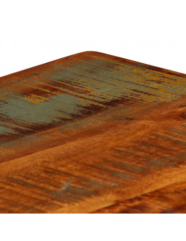 Tavolino da Caffè con Mensola 100x60x35 cm Massello di Recupero