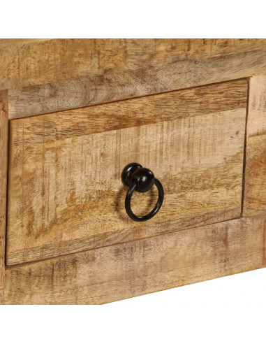 Tavolino da Caffè 90x45x35 cm in Legno Massello di Mango