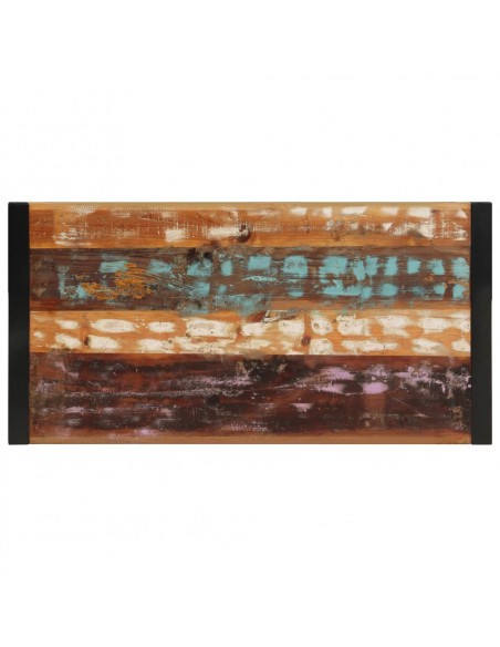 Tavolino da Caffè in Legno Massello Recuperato 120x60x40 cm
