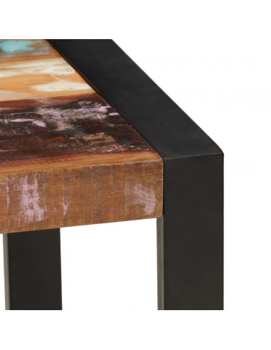 Tavolino da Caffè in Legno Massello Recuperato 120x60x40 cm