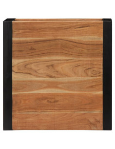 Tavolino da Caffè 60x60x40 cm in Legno Massello di Acacia 2