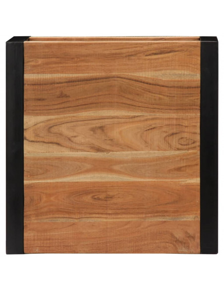 Tavolino da Caffè 60x60x40 cm in Legno Massello di Acacia