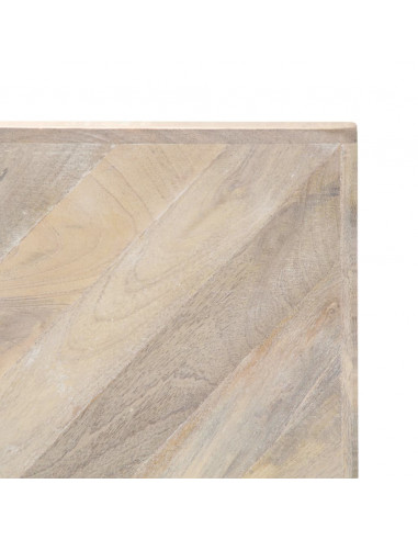 Tavolino da Caffè 110x110x36 cm in Legno Massello di Mango