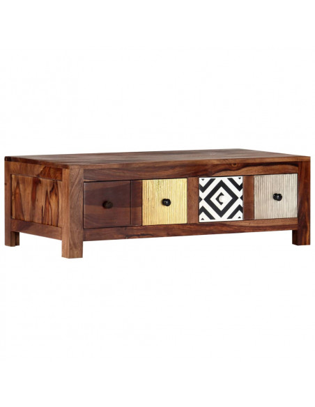 Tavolino da Salotto 90x50x30 cm in Legno Massello di Sheesham
