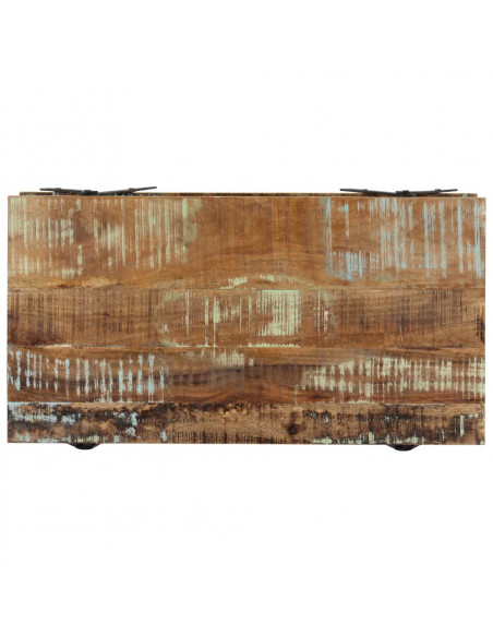 Tavolino da Salotto 115x60x40 cm in Legno Massello di Recupero