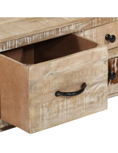 Tavolino da Salotto 90x60x30 cm in Legno Massello di Mango