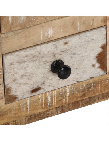 Tavolino da Salotto 90x60x30 cm in Legno Massello di Mango