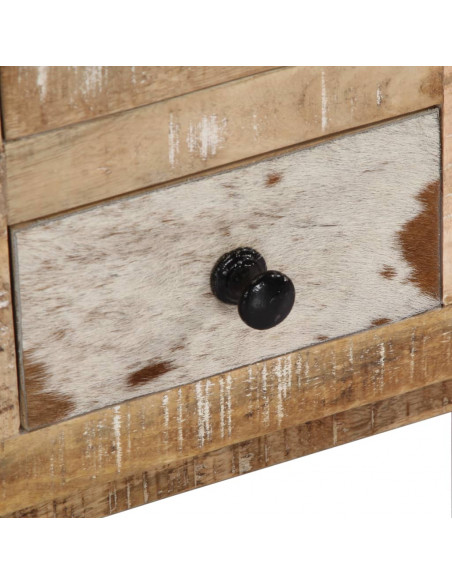 Tavolino da Salotto 90x60x30 cm in Legno Massello di Mango