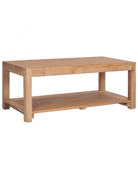 Tavolino da Salotto 100x50x40 cm in Legno Massello di Teak