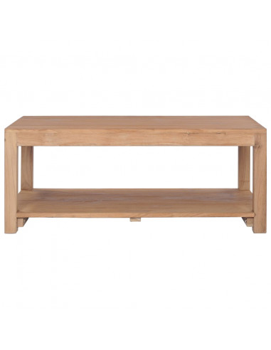 Tavolino da Salotto 100x50x40 cm in Legno Massello di Teak