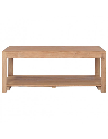 Tavolino da Salotto 100x50x40 cm in Legno Massello di Teak