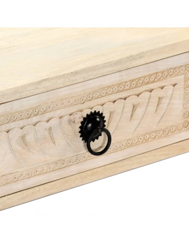 Tavolino da Caffè 100x60x40 cm in Legno Massello di Mango