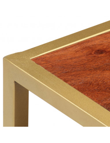 Tavolino da Caffè 90x50x40 cm in Legno Massello di Acacia