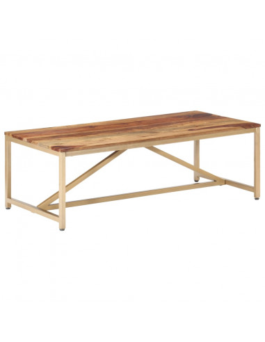 Tavolino da Caffè 120x60x40 cm in Legno Massello di Sheesham