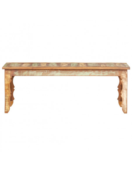 Tavolino da Caffè 110x50x40 cm in Legno Massello di Recupero