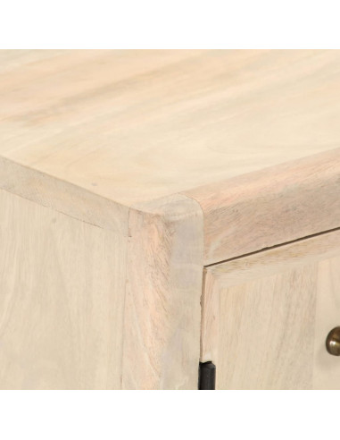 Tavolino da Caffè 90x45x40 cm in Legno Massello di Mango