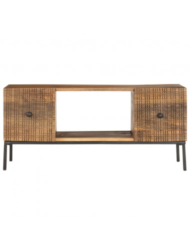 Tavolino da Caffè 90x45x40 cm in Legno Massello di Mango