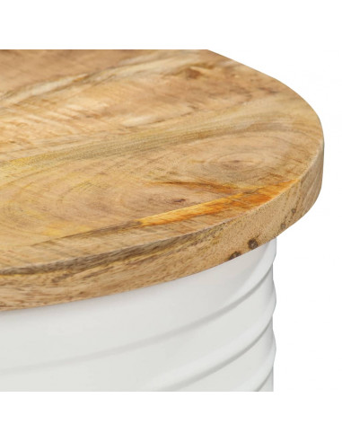 Tavolino da Caffè 43x55 cm in Legno Massello di Mango