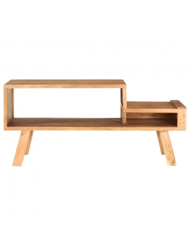 Tavolino da Caffè 100x50x45 cm in Legno Massello di Acacia