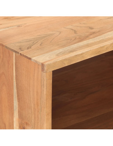 Tavolino da Caffè 100x50x45 cm in Legno Massello di Acacia