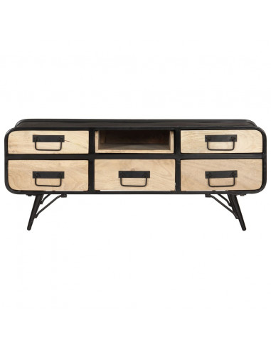 Tavolino da Caffè 100x50x40 cm in Legno Massello di Mango