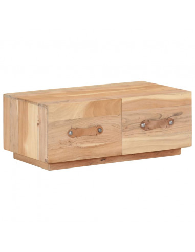 Tavolino da Caffè 90x50x35 cm in Legno Massello di Recupero