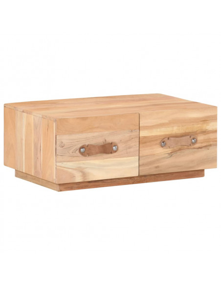 Tavolino da Caffè 90x50x35 cm in Legno Massello di Recupero