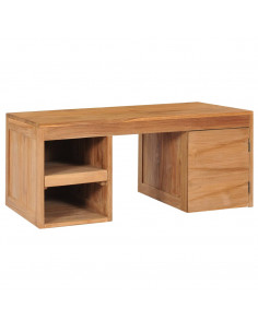 Tavolino da Caffè 90x50x40 cm in Legno Massello di Teak 2