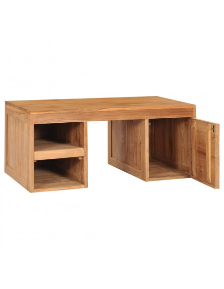 Tavolino da Caffè 90x50x40 cm in Legno Massello di Teak