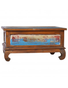 Tavolino da Caffè 80x50x40 cm in Legno Massello di Teak 2