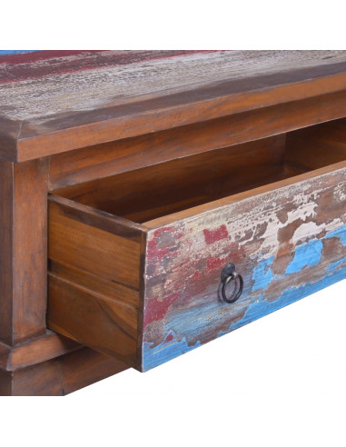 Tavolino da Caffè 80x50x40 cm in Legno Massello di Teak