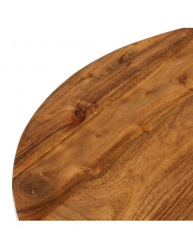 Tavolino da Salotto 65x65x32 cm in Legno Massello d'Acacia