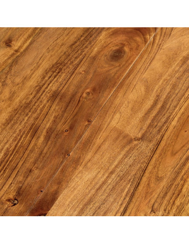 Tavolino da Salotto 65x65x32 cm in Legno Massello d'Acacia