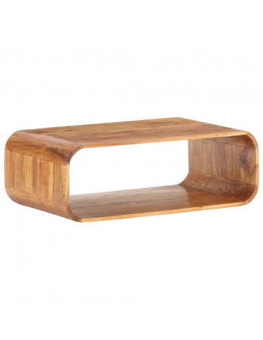 Tavolino da Salotto 90x50x30 cm in Legno Massello d'Acacia