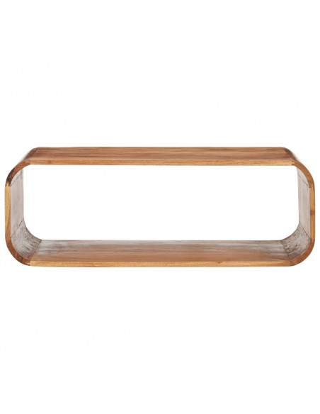 Tavolino da Salotto 90x50x30 cm in Legno Massello d'Acacia