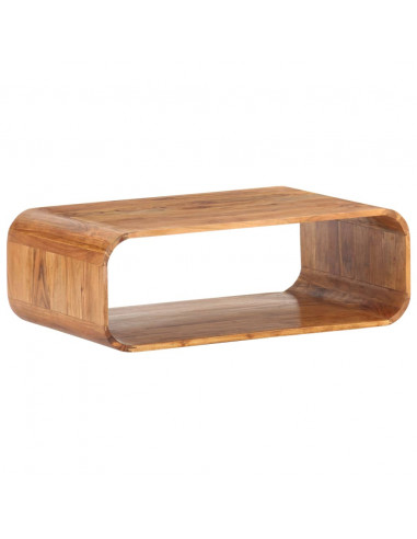 Tavolino da Salotto 90x50x30 cm in Legno Massello d'Acacia