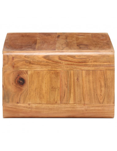 Tavolino da Salotto 90x50x30 cm in Legno Massello d'Acacia