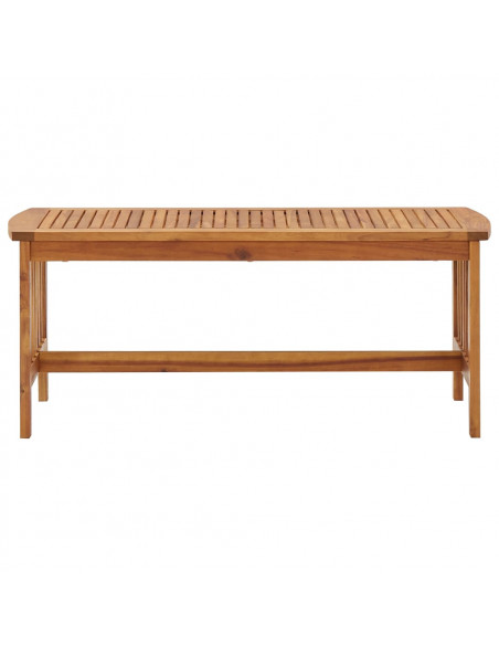 Tavolino da Caffè 102x50x43 cm in Legno Massello di Acacia