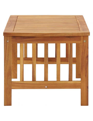 Tavolino da Caffè 102x50x43 cm in Legno Massello di Acacia