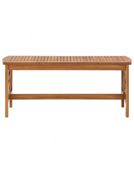 Tavolino da Caffè 102x50x43 cm in Legno Massello di Acacia