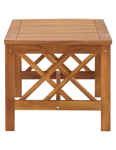 Tavolino da Caffè 102x50x43 cm in Legno Massello di Acacia