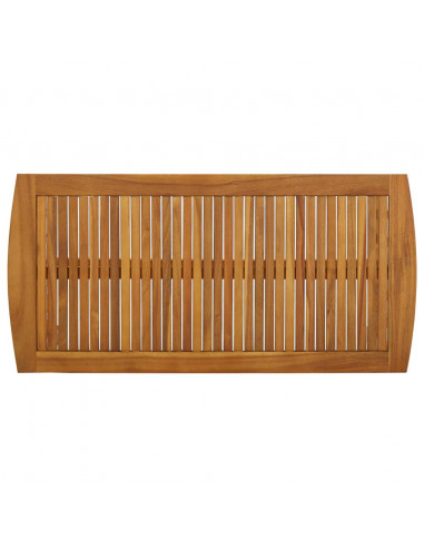 Tavolino da Caffè 102x50x43 cm in Legno Massello di Acacia