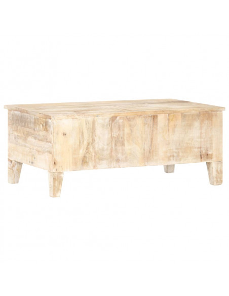 Tavolino da Caffè 100x55x40 cm in Legno di Acacia Grezzo
