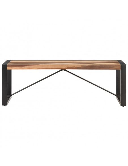 Tavolino 120x60x40 cm in Legno Massello e Finitura Sheesham