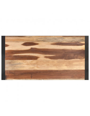 Tavolino 120x60x40 cm in Legno Massello e Finitura Sheesham