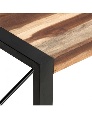 Tavolino 120x60x40 cm in Legno Massello e Finitura Sheesham