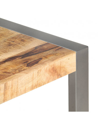 Tavolino da Salotto 110x60x40 cm in Legno di Mango Grezzo