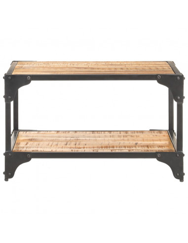 Tavolino da Caffè 60x60x35 cm in Legno Massello di Mango