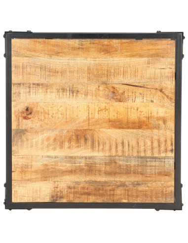 Tavolino da Caffè 60x60x35 cm in Legno Massello di Mango